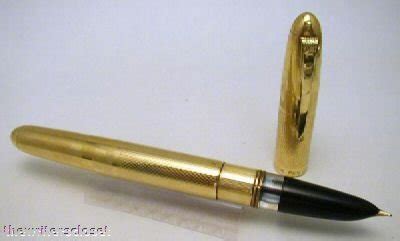 ROLEX 18K Italy FOUNTAIN PEN Laminato Oro 750 Circa1950